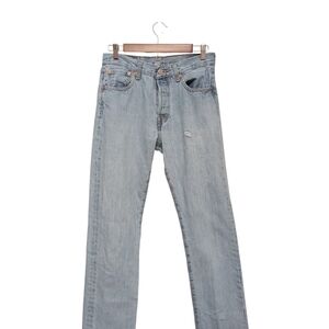 Levi's 501 Light Blue Straight Leg Jeans